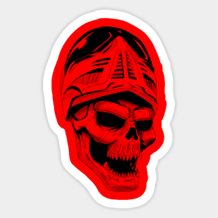 Paintball Skull Sticker